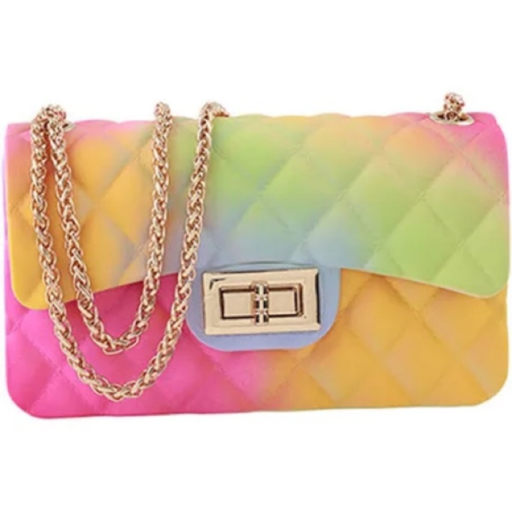 Chloe Multi Color Rainbow 🌈 Mini Shoulder Clutch Purse